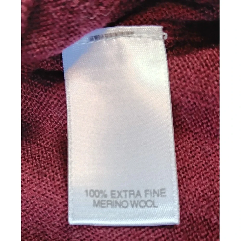Turnbury Sweater Men Size XL Red Extra Fine Merino Wool‎ Casual Preppy